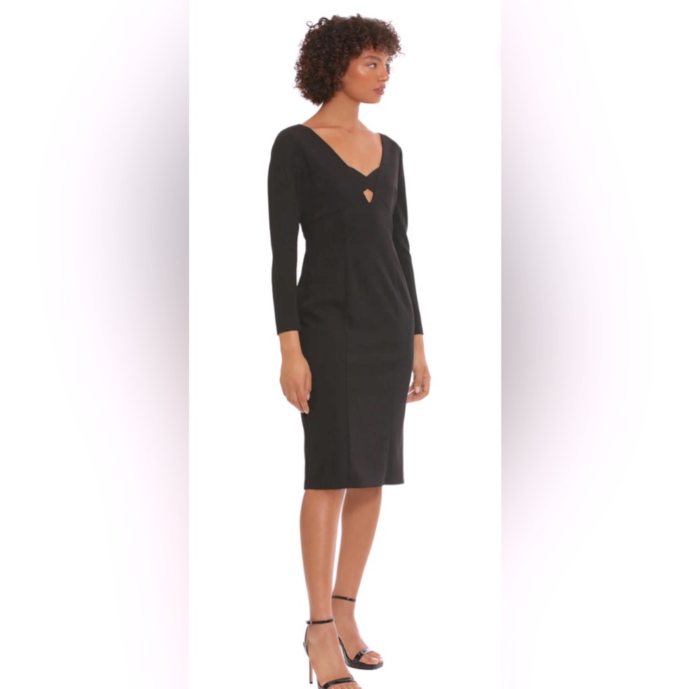 Donna Morgan Darra Dress, Black, Size 2